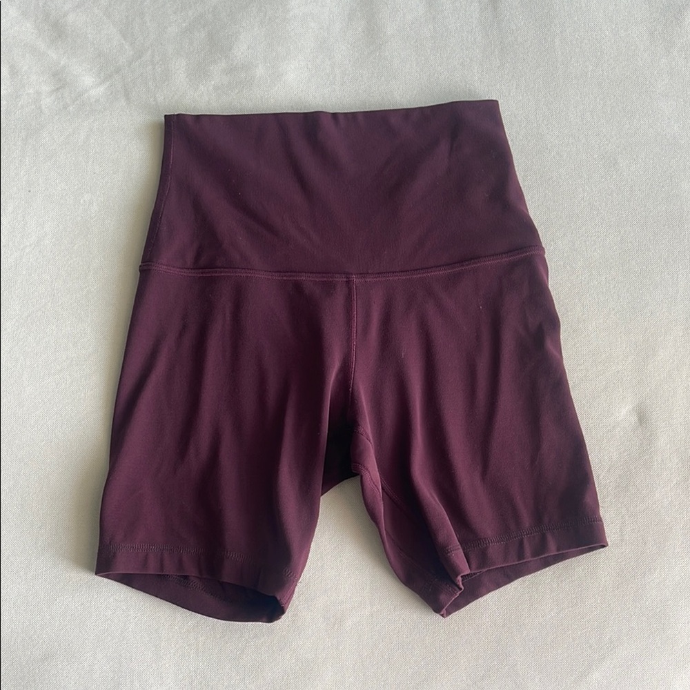 lululemon athletica Dark Red Bike Shorts